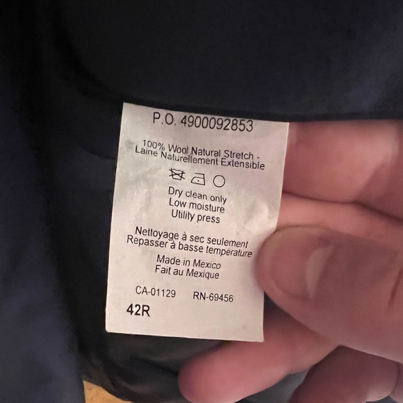 Lauren Ralph Lauren Dark Blue Blazer Sport Coat men’s size 42R - Picture 5 of 6